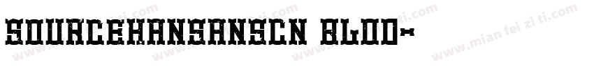 sourcehansansCN BLOD字体转换